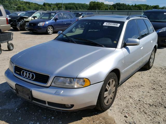 WAUKC68D91A092342 - 2001 AUDI A4 1.8T AV SILVER photo 2