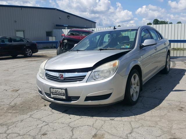 1G8ZS57B38F243617 - 2008 SATURN AURA XE SILVER photo 2