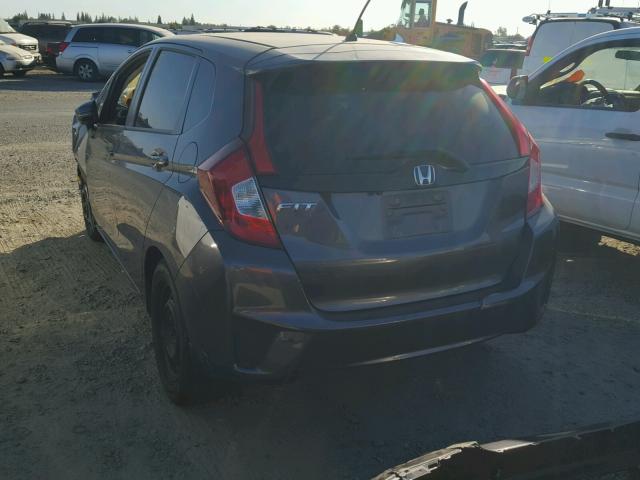 JHMGK5H55GX033730 - 2016 HONDA FIT LX GRAY photo 3