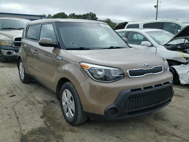 KNDJN2A27F7168915 - 2015 KIA SOUL BROWN photo 1