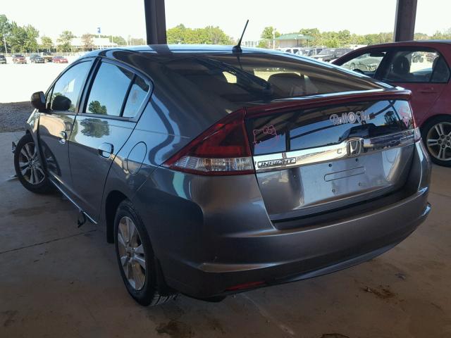 JHMZE2H75CS001738 - 2012 HONDA INSIGHT EX GRAY photo 3