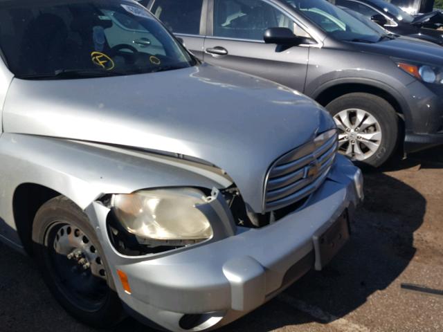 3GNCA13B69S626436 - 2009 CHEVROLET HHR LS SILVER photo 10