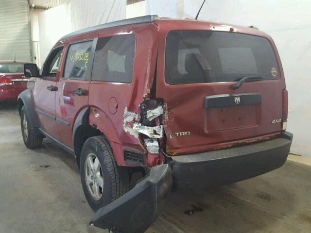 1D8GU28K47W666971 - 2007 DODGE NITRO SXT RED photo 9