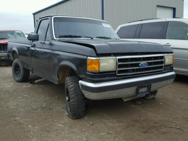 1FTEF14Y1KLB17324 - 1989 FORD F150 BLACK photo 1