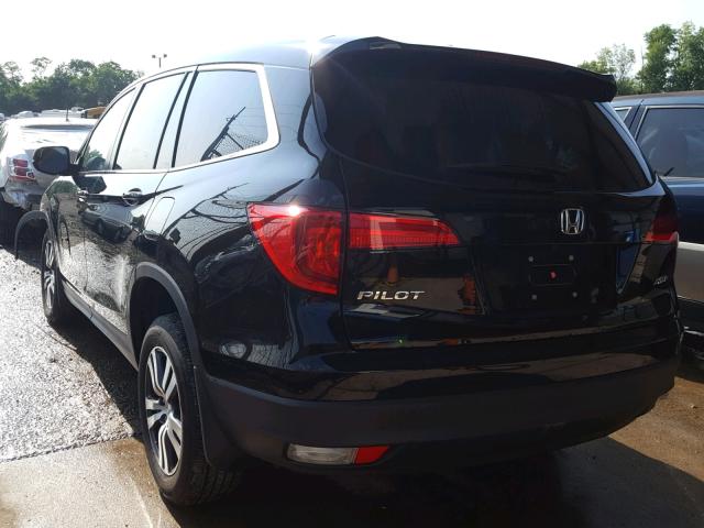 5FNYF6H79JB006016 - 2018 HONDA PILOT EXLN BLACK photo 3