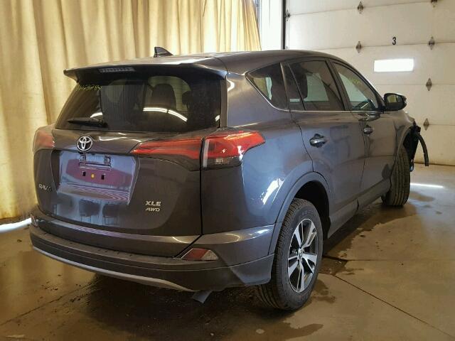 2T3RFREV6JW800409 - 2018 TOYOTA RAV4 ADVEN GRAY photo 4