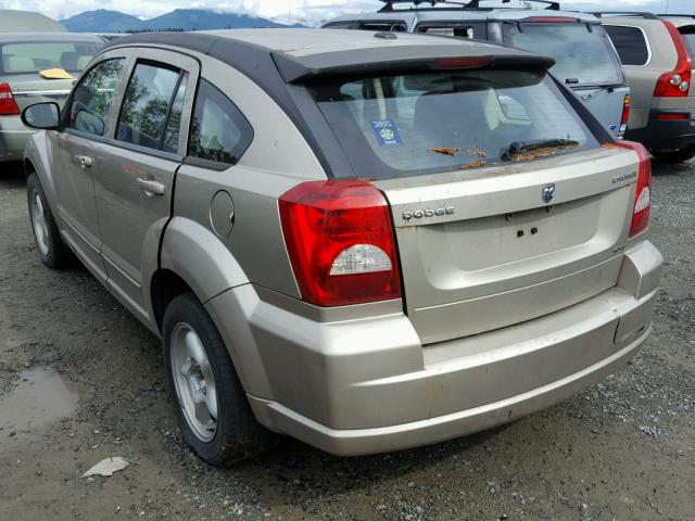 1B3HB48A89D233827 - 2009 DODGE CALIBER SX GOLD photo 3