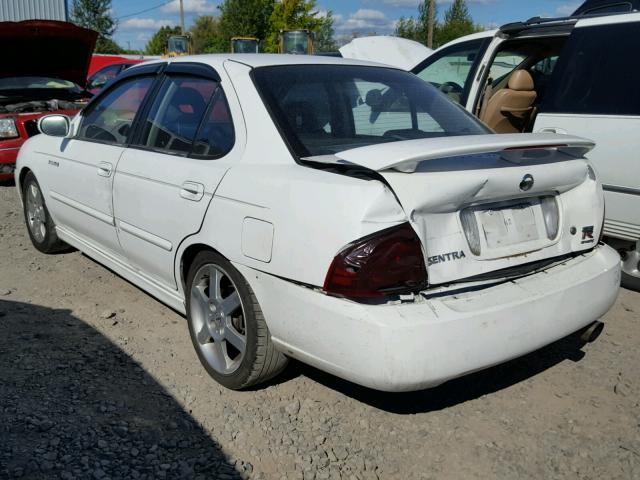 3N1AB51D64L735297 - 2004 NISSAN SENTRA SE- WHITE photo 3