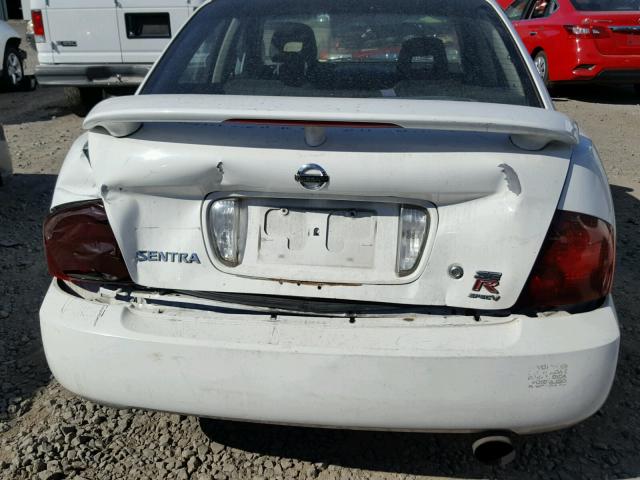 3N1AB51D64L735297 - 2004 NISSAN SENTRA SE- WHITE photo 9