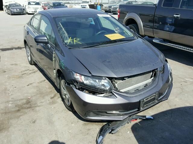 2HGFB2F54EH541396 - 2014 HONDA CIVIC LX CHARCOAL photo 1