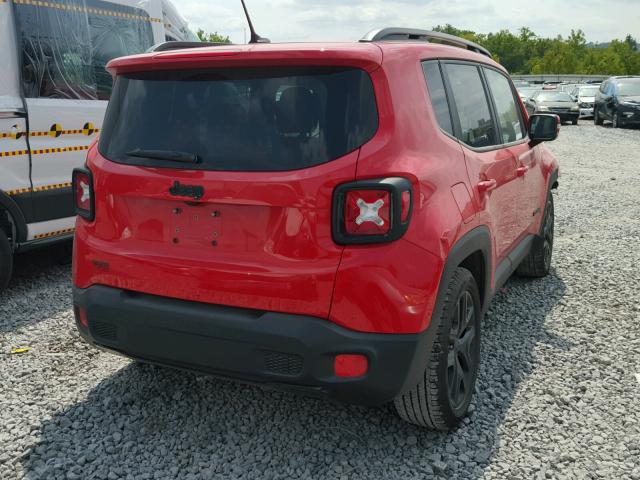 ZACCJABB0HPG53349 - 2017 JEEP RENEGADE L RED photo 4