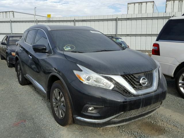 5N1AZ2MG7HN149349 - 2017 NISSAN MURANO BLACK photo 1