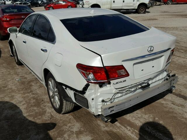 JTHBK1EG3A2412304 - 2010 LEXUS ES 350 WHITE photo 3