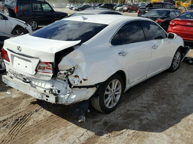 JTHBK1EG3A2412304 - 2010 LEXUS ES 350 WHITE photo 4