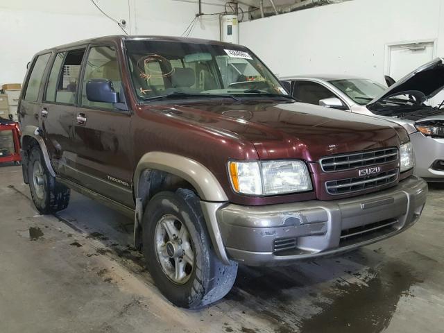 JACDJ58X227J04365 - 2002 ISUZU TROOPER MAROON photo 1