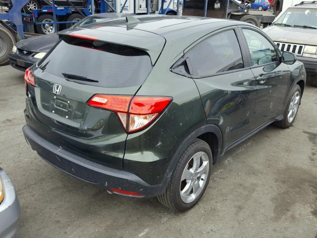 3CZRU5G36GM727413 - 2016 HONDA HR-V LX GREEN photo 4