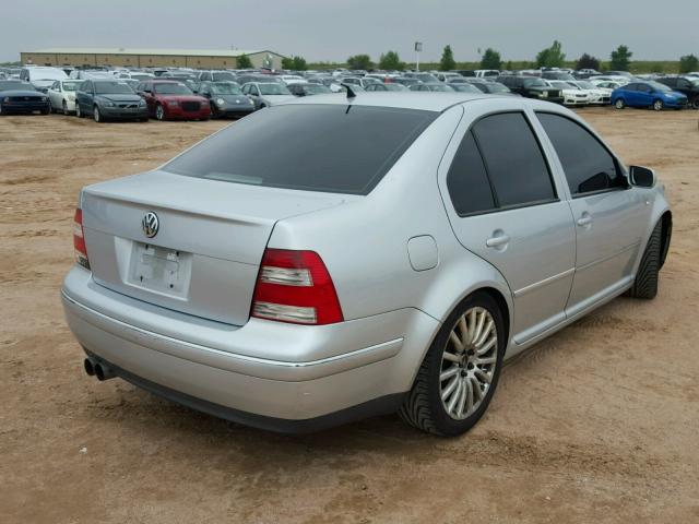 3VWSE69M84M011492 - 2004 VOLKSWAGEN JETTA GLS SILVER photo 4