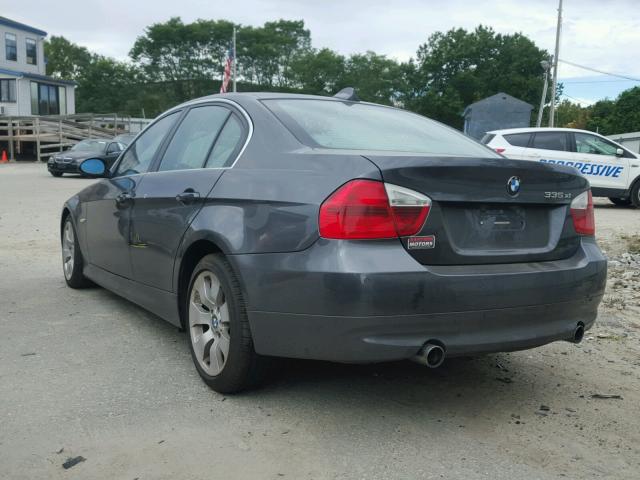 WBAVD53568A285451 - 2008 BMW 335 XI GRAY photo 3