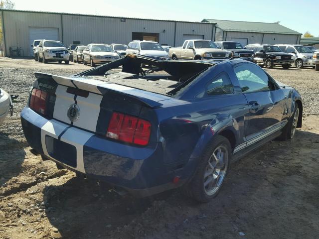 1ZVHT88S885166437 - 2008 FORD MUSTANG SH BLUE photo 4