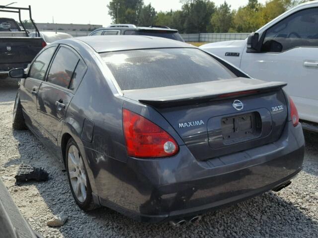 1N4BA41E78C807896 - 2008 NISSAN MAXIMA SE CHARCOAL photo 3