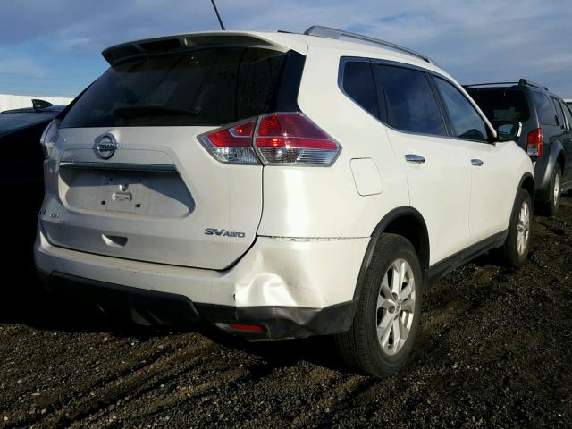 KNMAT2MV1FP550840 - 2015 NISSAN ROGUE S WHITE photo 4