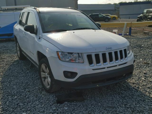 1C4NJCBA5CD627249 - 2012 JEEP COMPASS SP WHITE photo 1