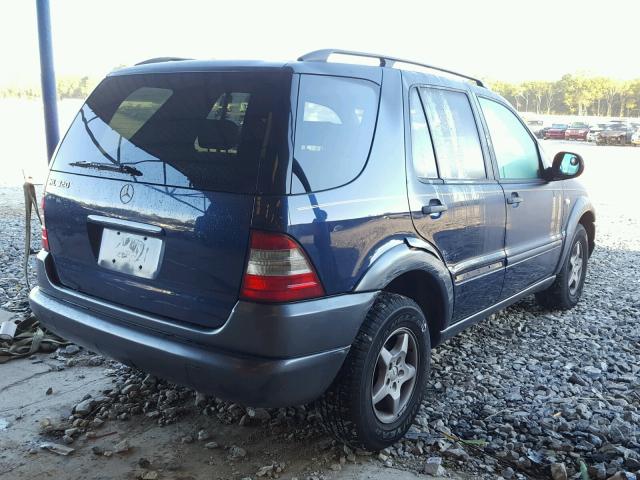 4JGAB54E1XA088204 - 1999 MERCEDES-BENZ ML 320 BLUE photo 4