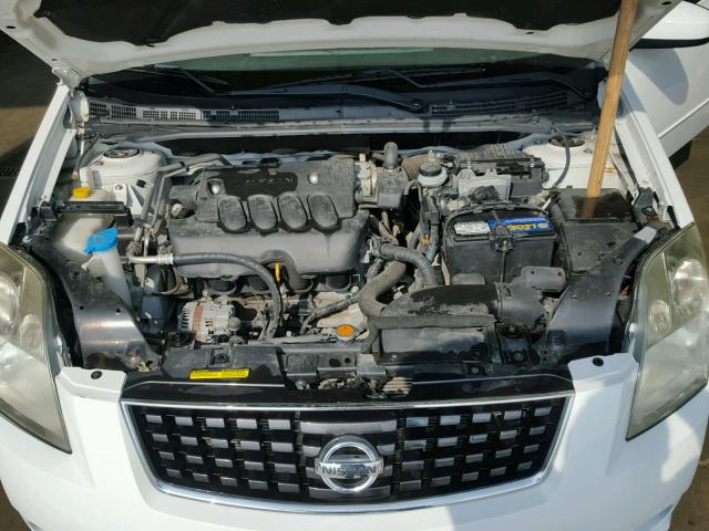 3N1AB61E39L665392 - 2009 NISSAN SENTRA 2.0 WHITE photo 7