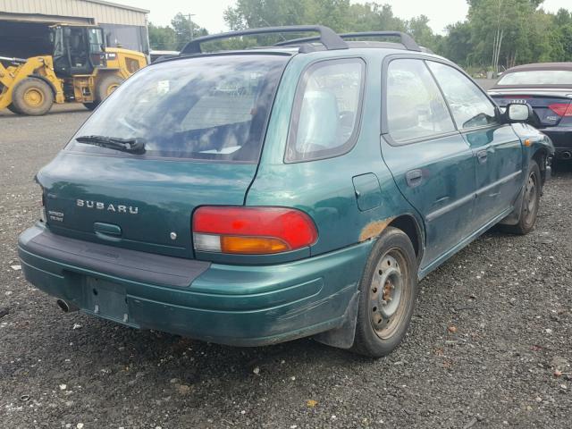 JF1GF4354VH817370 - 1997 SUBARU IMPREZA L GREEN photo 4