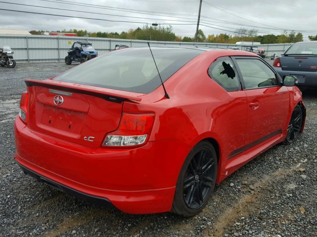 JTKJF5C71D3050069 - 2013 TOYOTA SCION TC RED photo 4