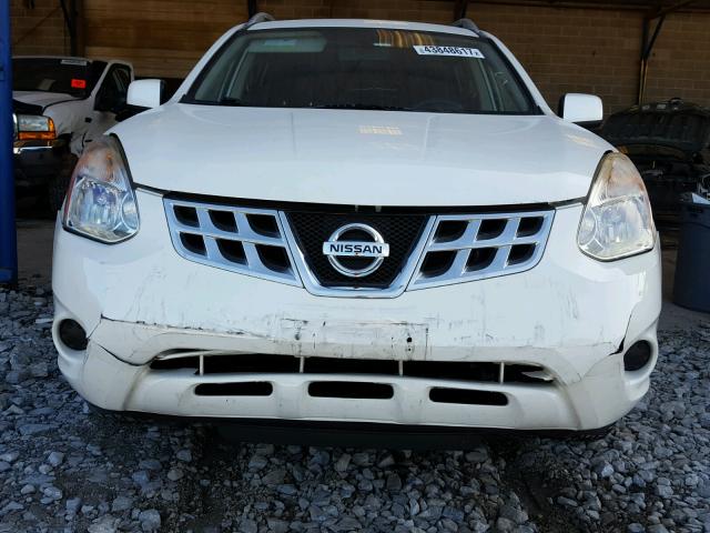 JN8AS5MT3DW510673 - 2013 NISSAN ROGUE S WHITE photo 9