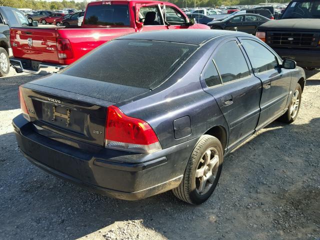 YV1RS592052444858 - 2005 VOLVO S60 2.5T BLACK photo 4