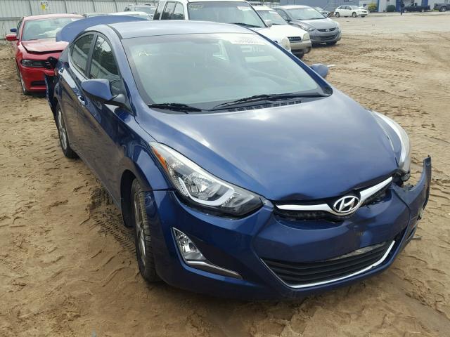 5NPDH4AE5FH578361 - 2015 HYUNDAI ELANTRA SE BLUE photo 1