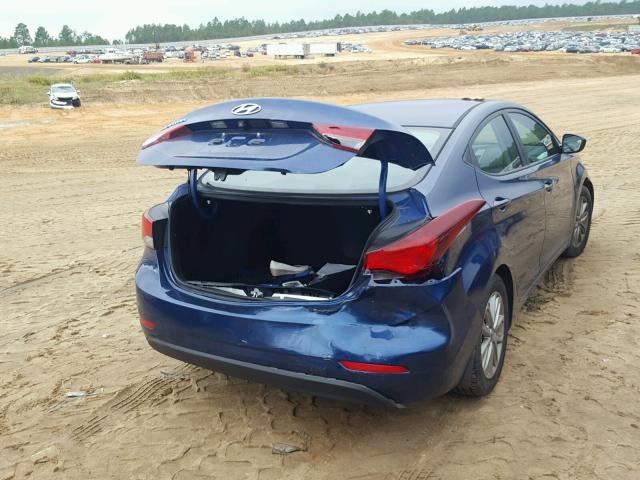 5NPDH4AE5FH578361 - 2015 HYUNDAI ELANTRA SE BLUE photo 9