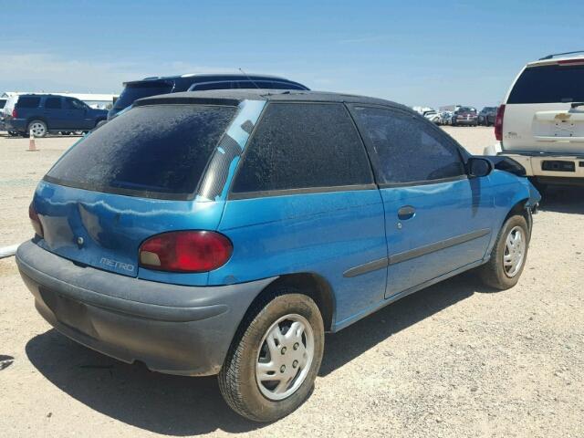 2C1MR2268V6761410 - 1997 GEO METRO BLUE photo 4