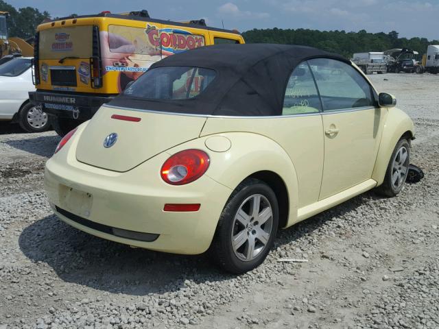 3VWPF31Y06M325172 - 2006 VOLKSWAGEN NEW BEETLE 黄色 照片 4
