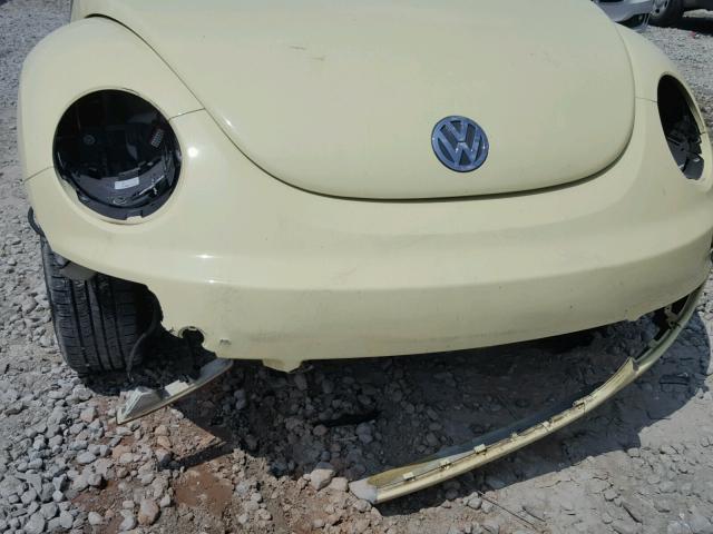 3VWPF31Y06M325172 - 2006 VOLKSWAGEN NEW BEETLE 黄色 照片 9