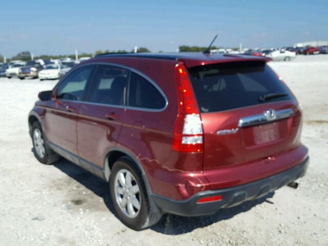 JHLRE38748C040400 - 2008 HONDA CR-V EXL RED photo 3