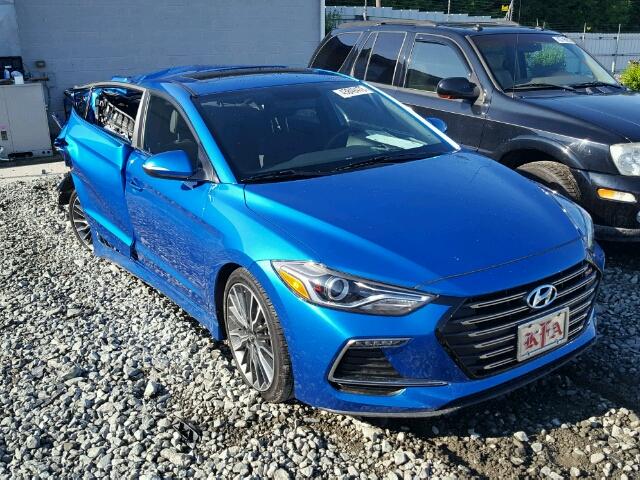 KMHD04LB9JU479210 - 2018 HYUNDAI ELANTRA SP BLUE photo 1