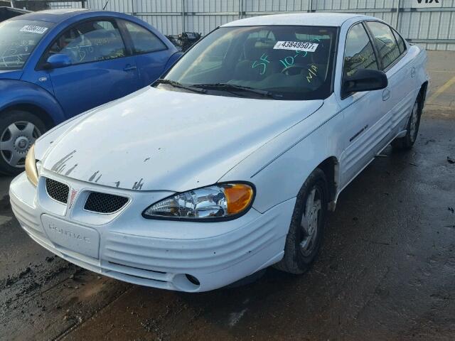 1G2NE52E4XM785689 - 1999 PONTIAC GRAND AM WHITE photo 2