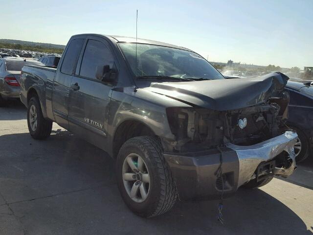 1N6BA0CH2CN305947 - 2012 NISSAN TITAN S GRAY photo 1