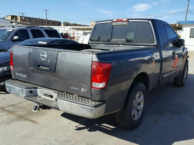 1N6BA0CH2CN305947 - 2012 NISSAN TITAN S GRAY photo 4