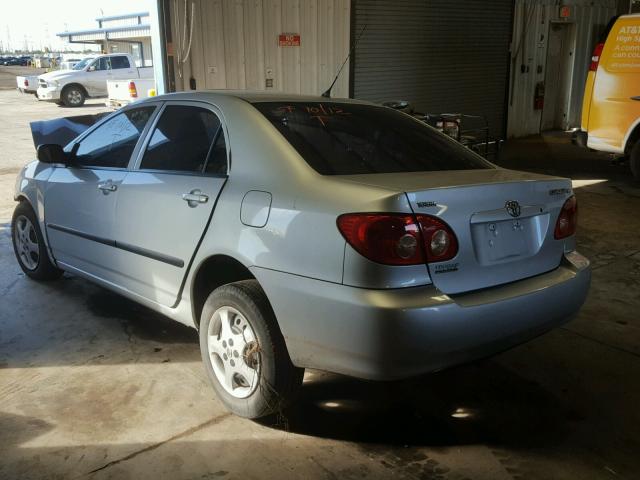 JTDBR32E370130292 - 2007 TOYOTA COROLLA SILVER photo 3