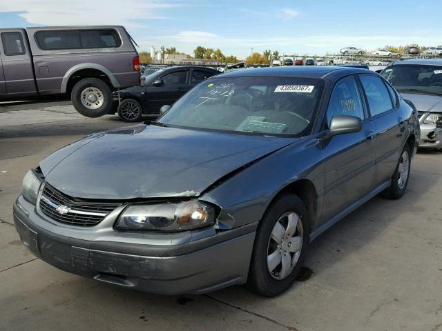 2G1WF52E459222786 - 2005 CHEVROLET IMPALA GRAY photo 2