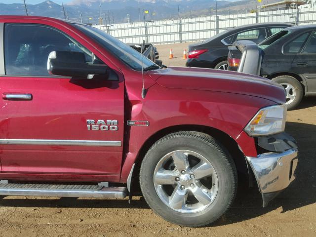 1C6RR7TM8FS664829 - 2015 RAM 1500 SLT RED photo 10