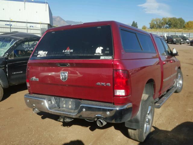 1C6RR7TM8FS664829 - 2015 RAM 1500 SLT RED photo 4