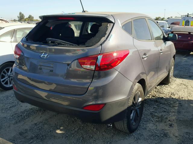 KM8JT3AF9EU902822 - 2014 HYUNDAI TUCSON GLS GRAY photo 4