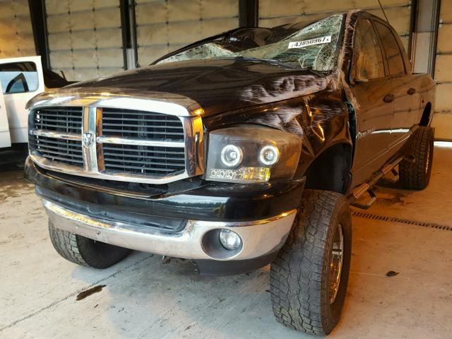 3D7KS19D26G154458 - 2006 DODGE RAM 1500 BLACK photo 2