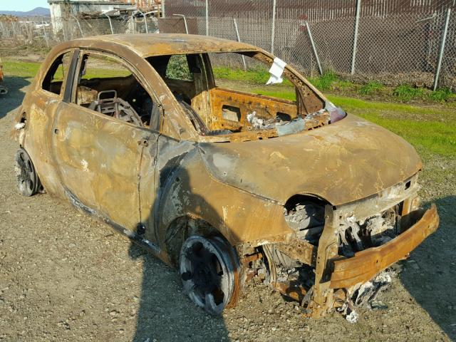 3C3CFFGE1FT623210 - 2015 FIAT 500 ELECTR BURN photo 1