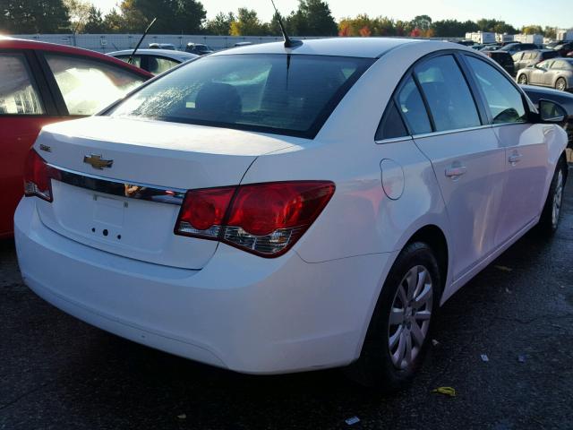 1G1PC5SH2B7203240 - 2011 CHEVROLET CRUZE WHITE photo 4